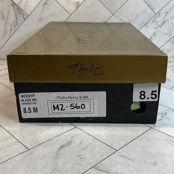 NWT Thalia Sodi Womens Nessy Black Translucent Pointed Toe Stiletto Pumps 8.5M - Picture 9 of 9